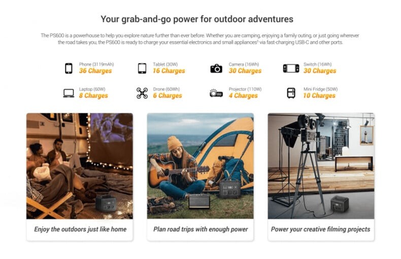 EZVIZ PS600 Portable Power Station