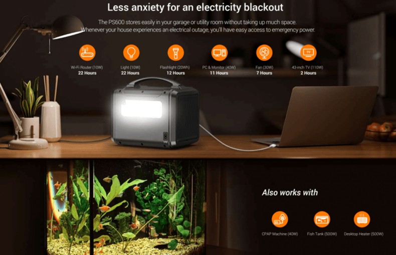 EZVIZ PS600 Portable Power Station